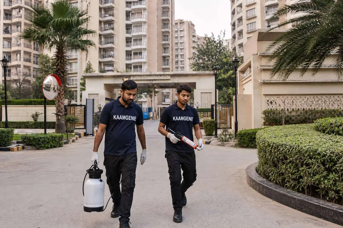 KaamGenie pest control team across Faridabad