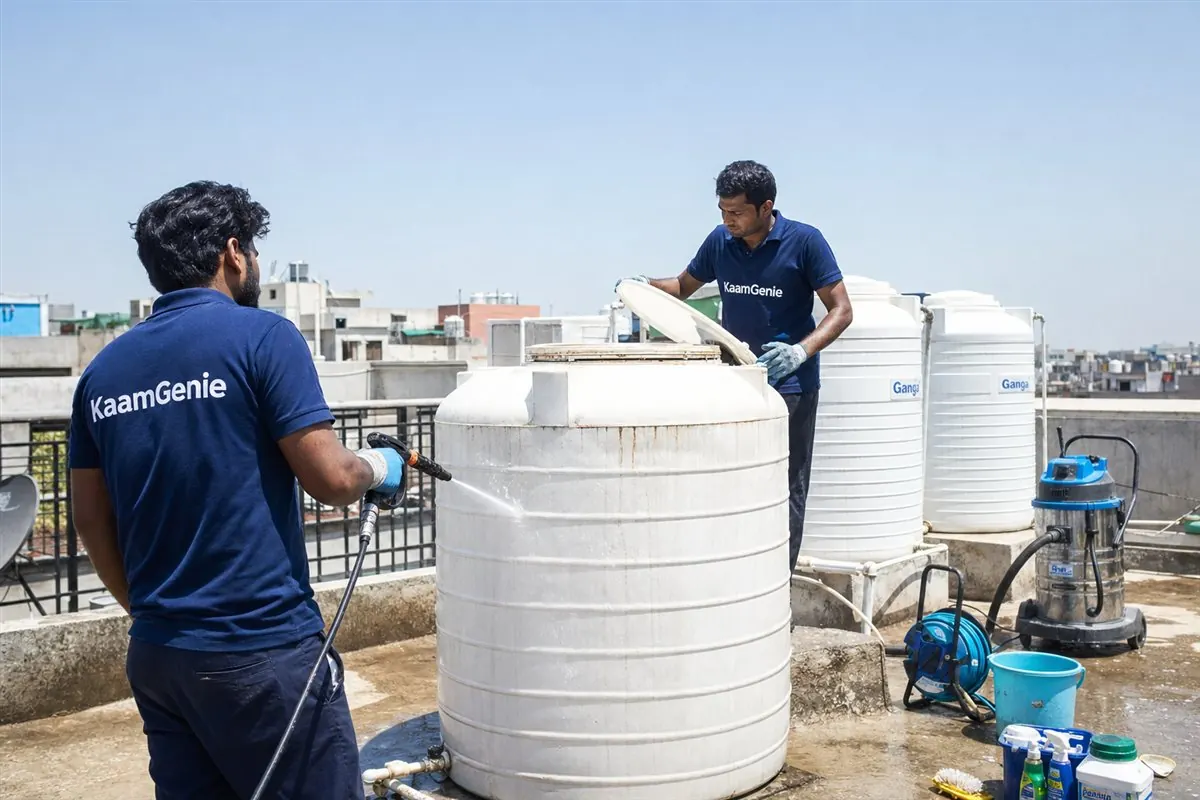 Summer Water Storage & Tank Hygiene Tips &mdash; KaamGenie water tank cleaning in Delhi NCR