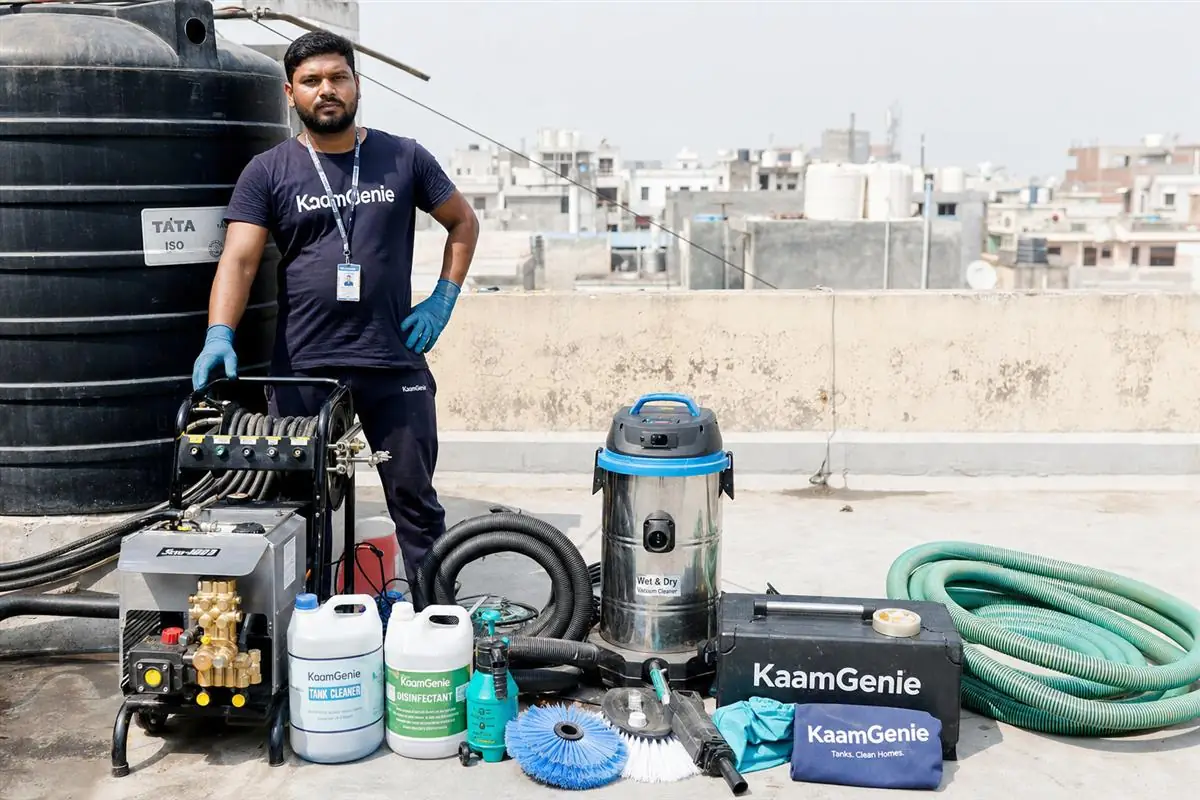 Equipment Used in Professional Water Tank Cleaning &mdash; KaamGenie water tank cleaning in Delhi NCR